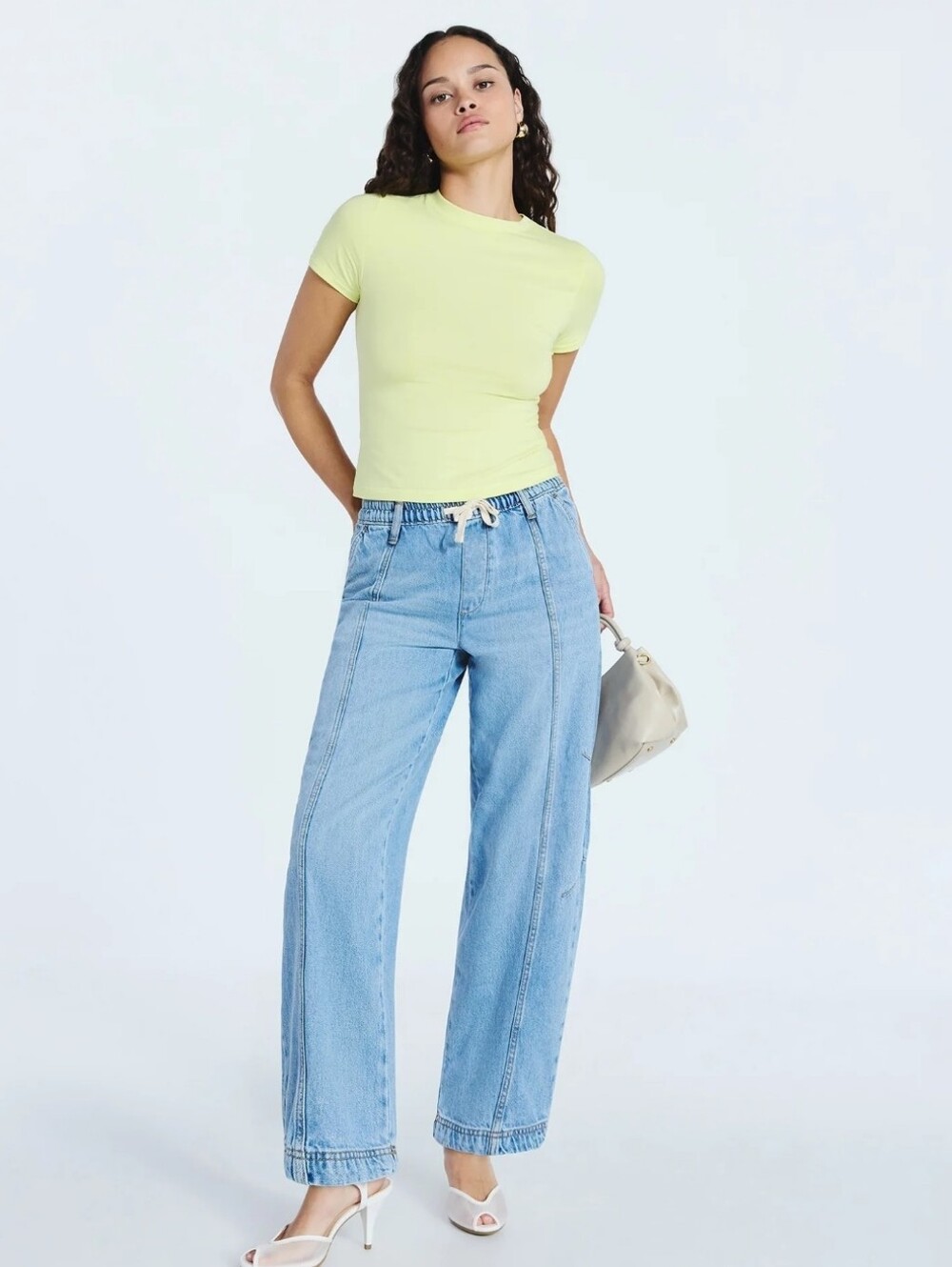 Scoop Women's Plus Pull-On Cropped Barrel Pants